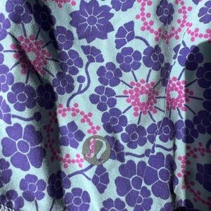 Lululemon flowered running shorts